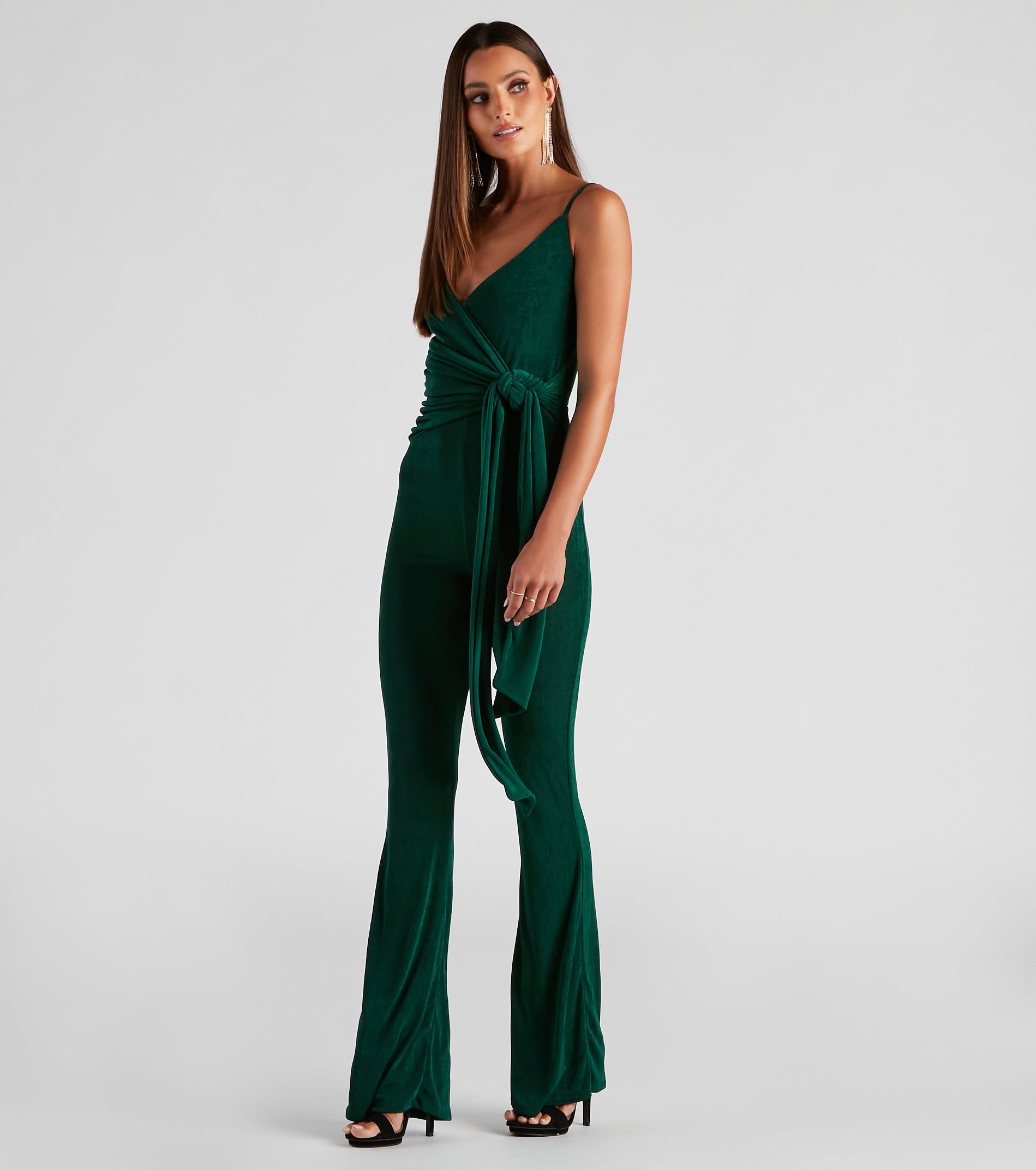 Tied In Knots Surplice Jumpsuit sold by Windsor product image thumbnail 4
