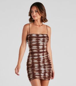 A Trendy Fave Mesh Mini Dress sold by Windsor