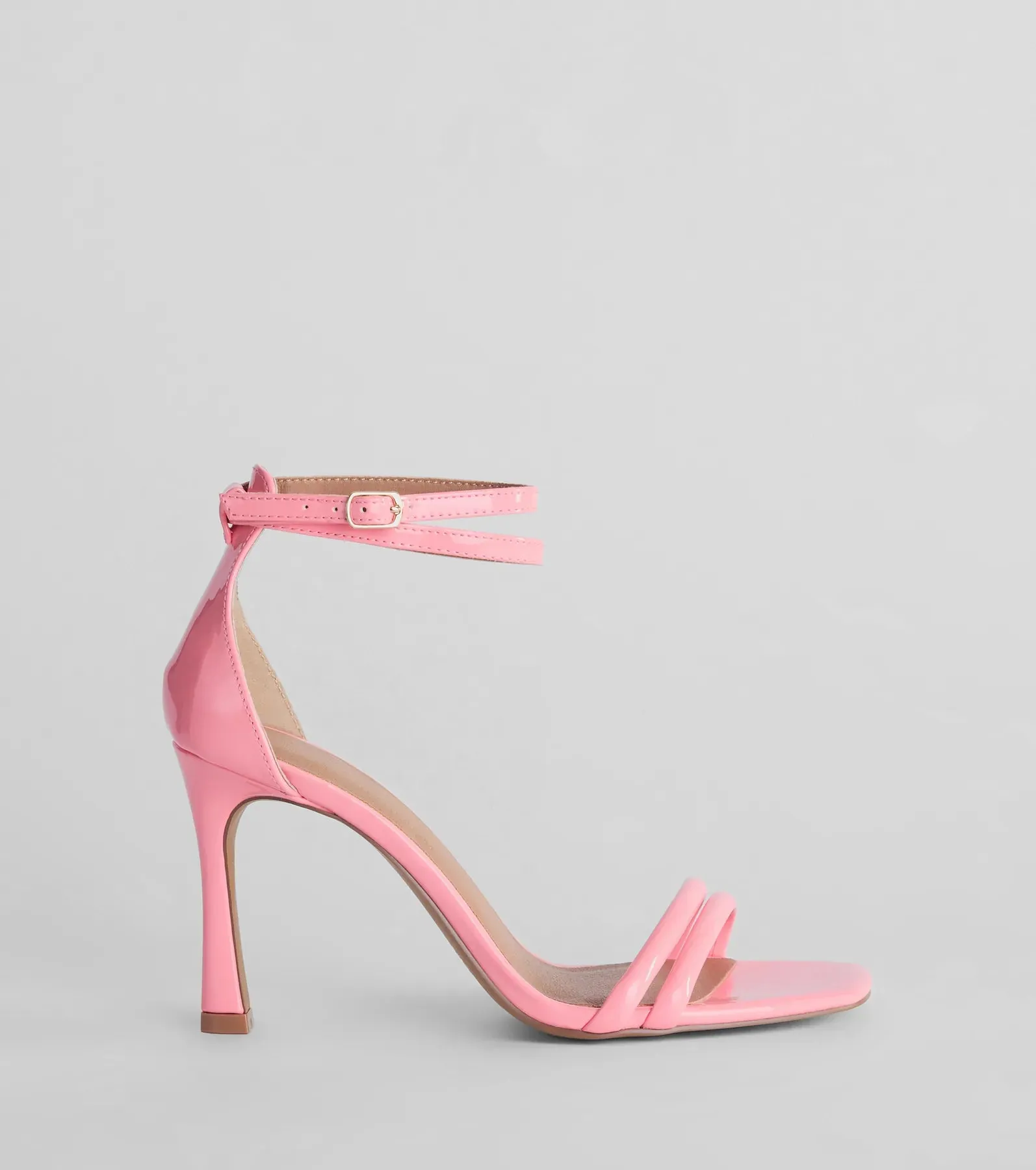 Iconic Strappy Patent Faux Leather Stiletto Heels sold by Windsor product image thumbnail 2