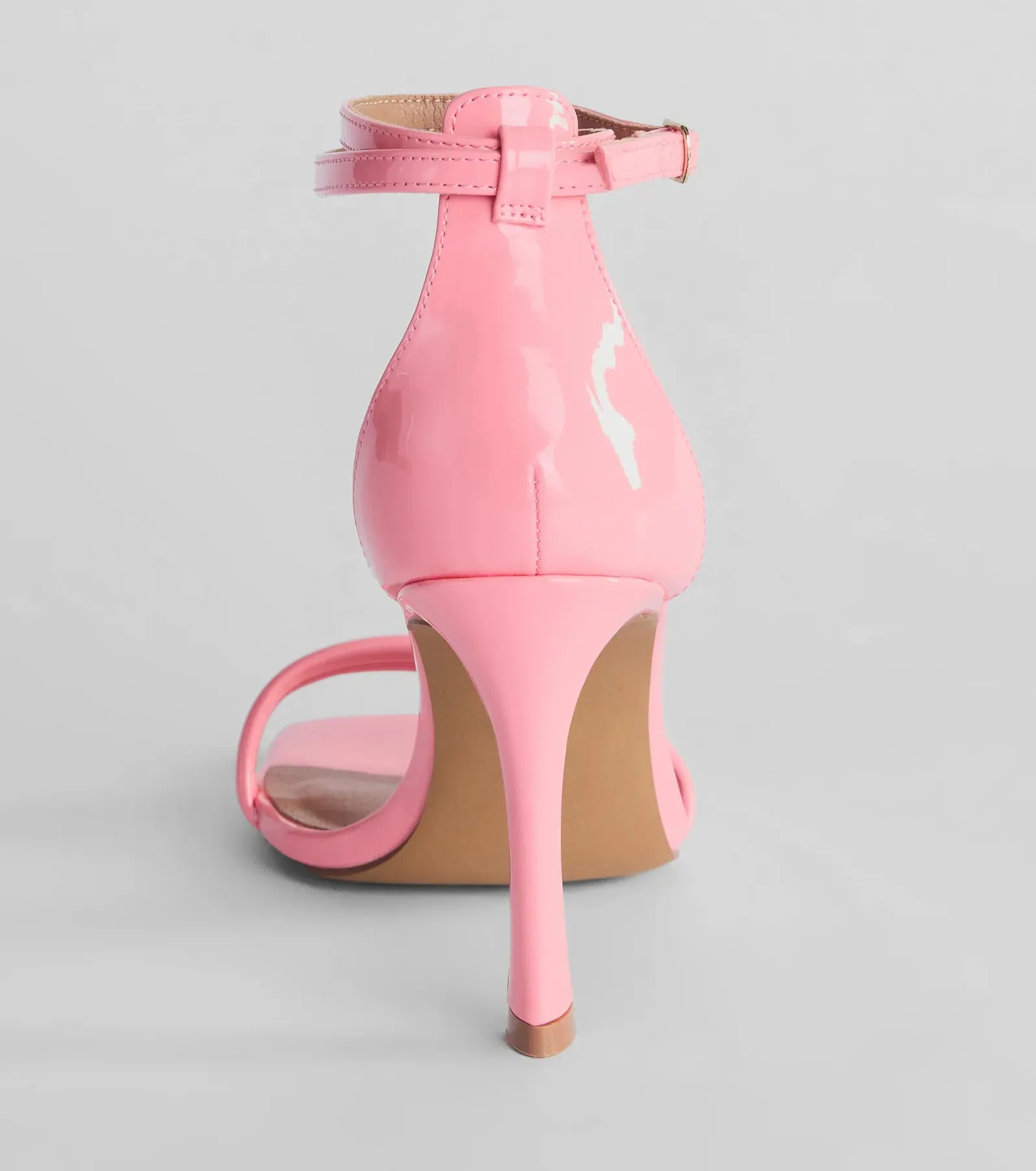 Iconic Strappy Patent Faux Leather Stiletto Heels sold by Windsor product image thumbnail 4