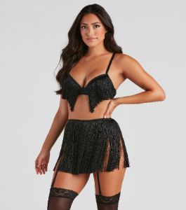 Wild West Cowgirl Fringe Bra And Panty sold by Windsor