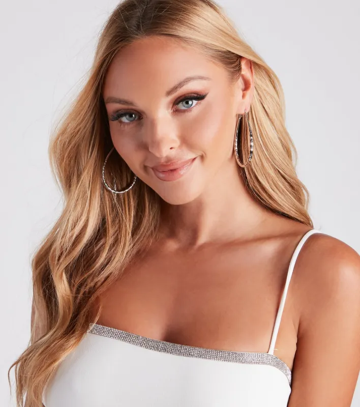 Simply Trendy Teardrop Hoop Earrings sold by Windsor