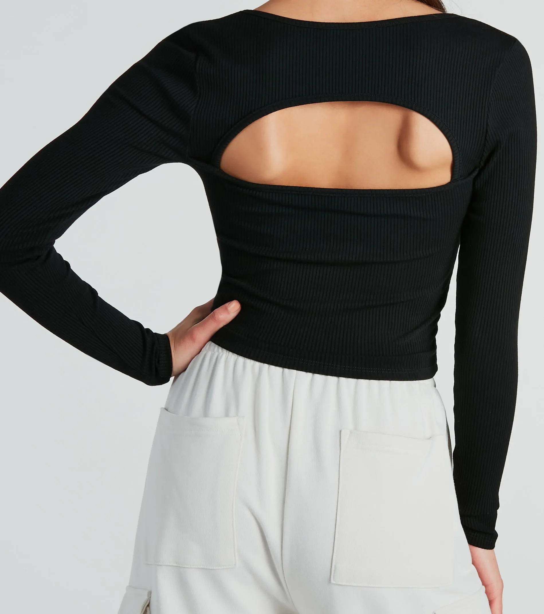 Signature Stunner Long Sleeve Rib Knit Top sold by Windsor product image thumbnail 5