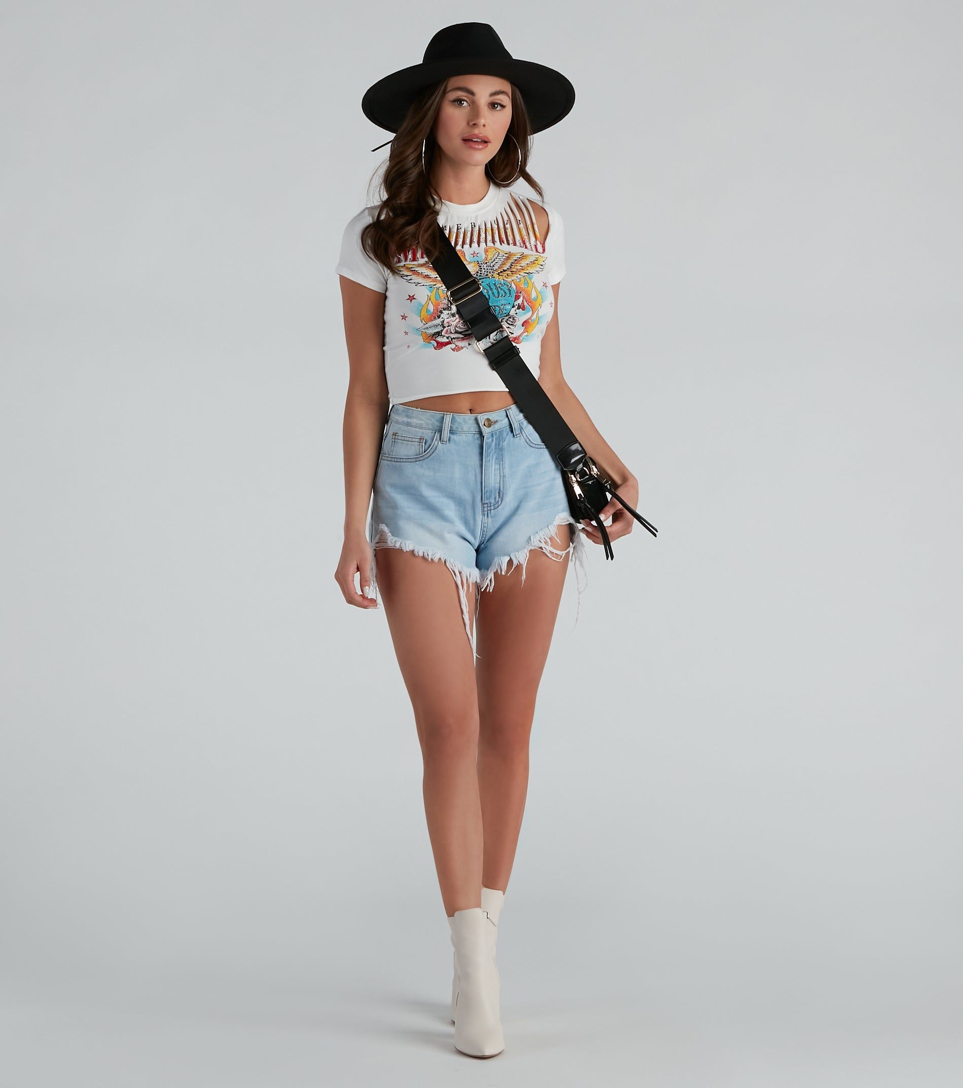 American Motorcycle Graphic Distressed Top sold by Windsor product image thumbnail 2