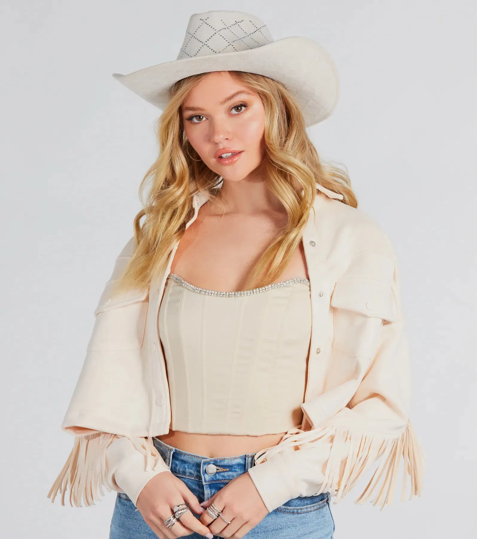 Country Side Luxe Rhinestone Cowboy Hat sold by Windsor