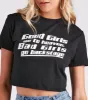 Backstage Babe Graphic Crop Tee sold by Windsor