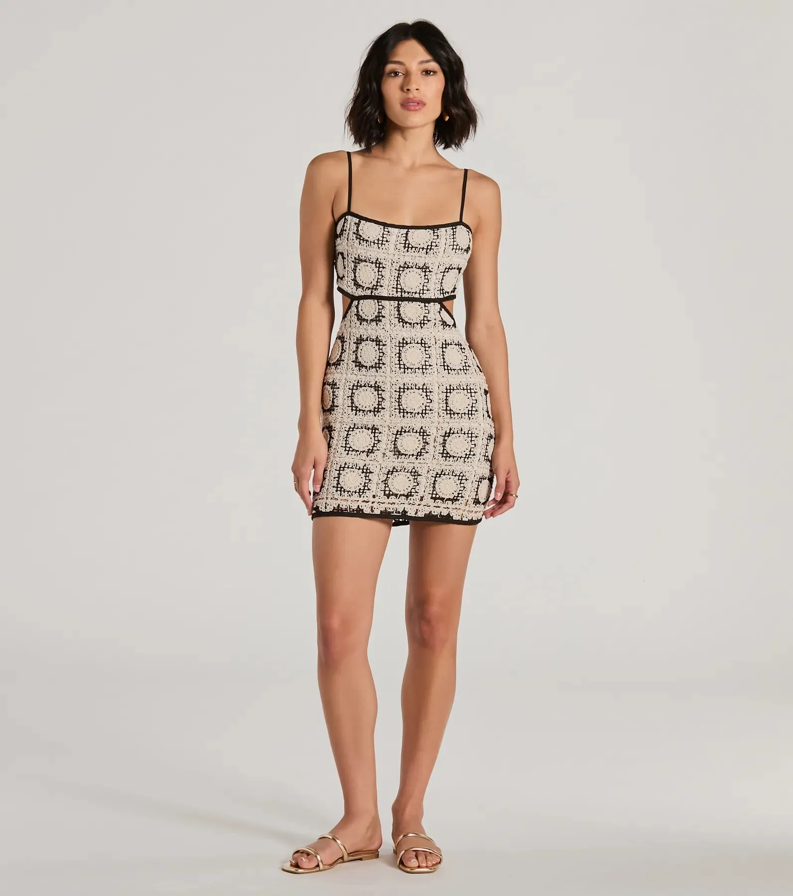 Beachy Babe Tie-Back Crochet Mini Dress sold by Windsor product image thumbnail 3