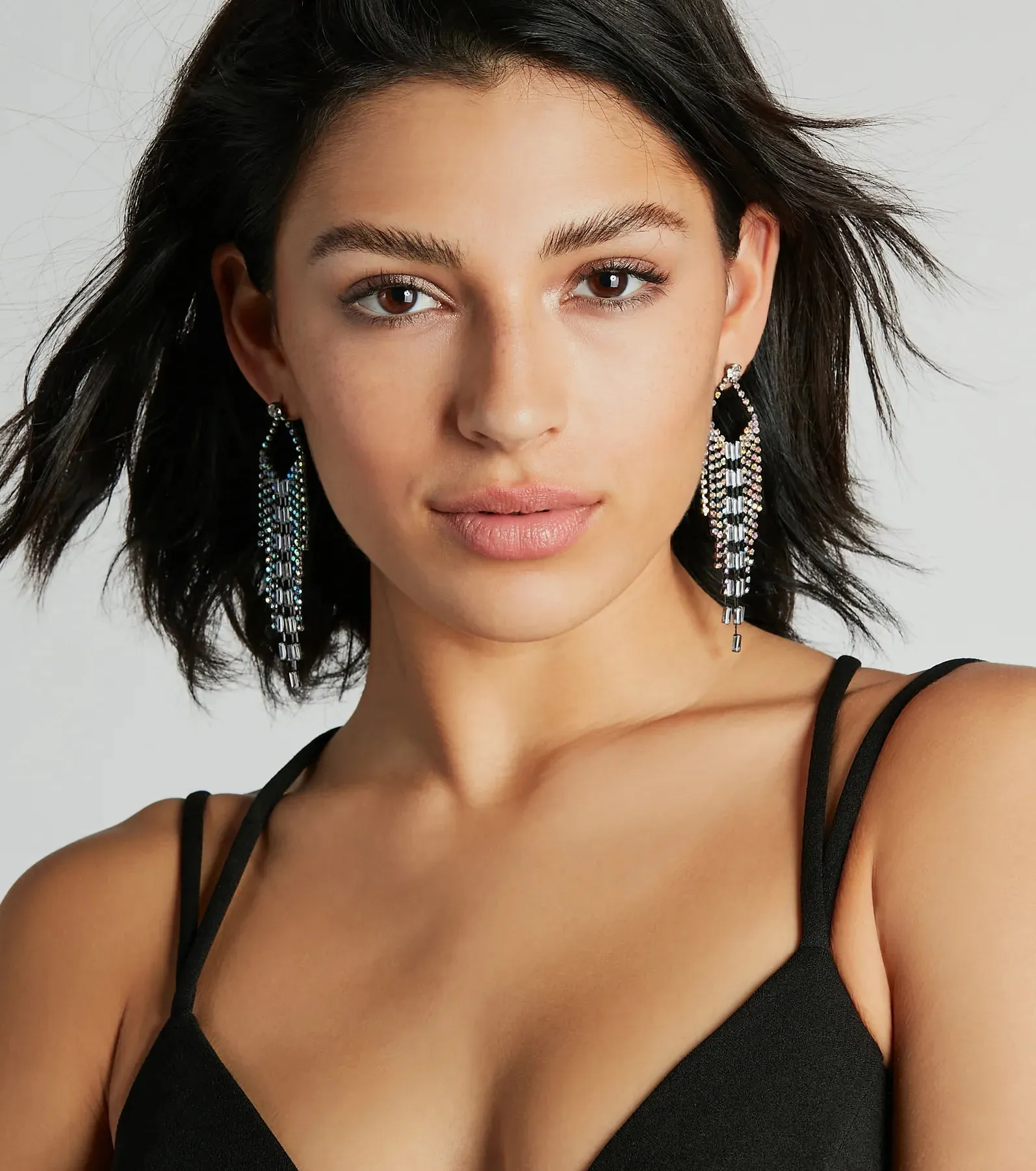 Dream Of Sparkle Rhinestone Chandelier Earrings sold by Windsor