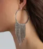 Fiercely Fringed Hoop Fringe Earrings sold by Windsor