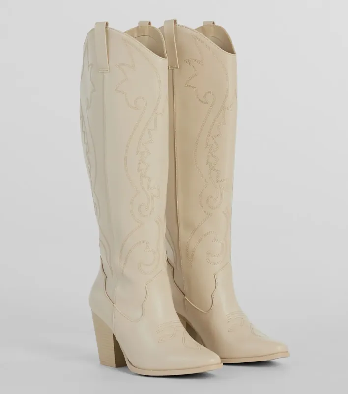 Cutest In The West Faux Leather Cowboy Boots sold by Windsor