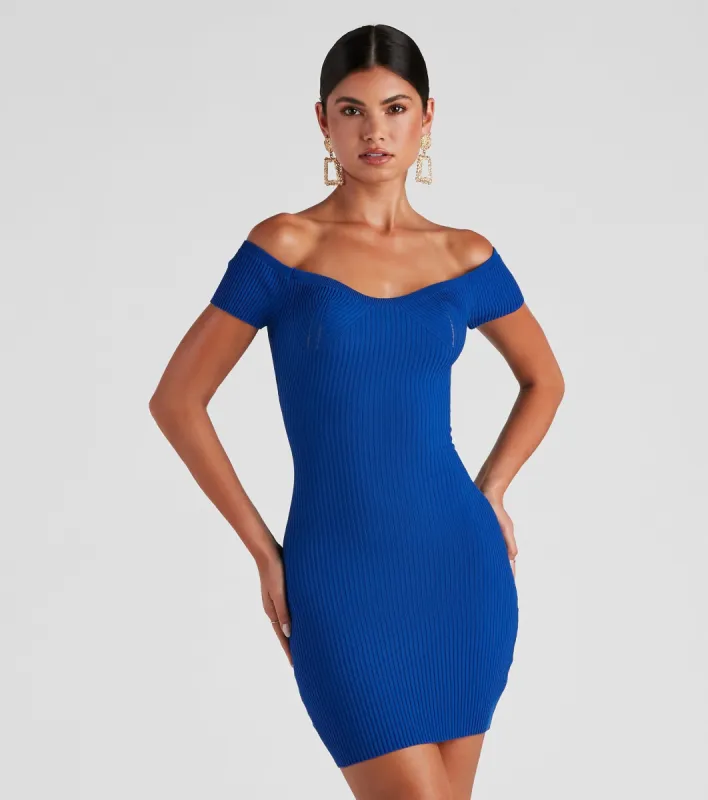 Hot And Cold Sweater Mini Dress sold by Windsor