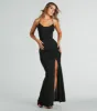 Arlene Open Back Mermaid Glitter Formal Dress sold by Windsor