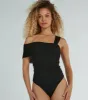 Cool Girl Status Off-The-Shoulder Mesh Bodysuit sold by Windsor