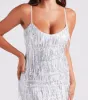 Sparkle Soiree Sequin Fringe Mini Dress sold by Windsor