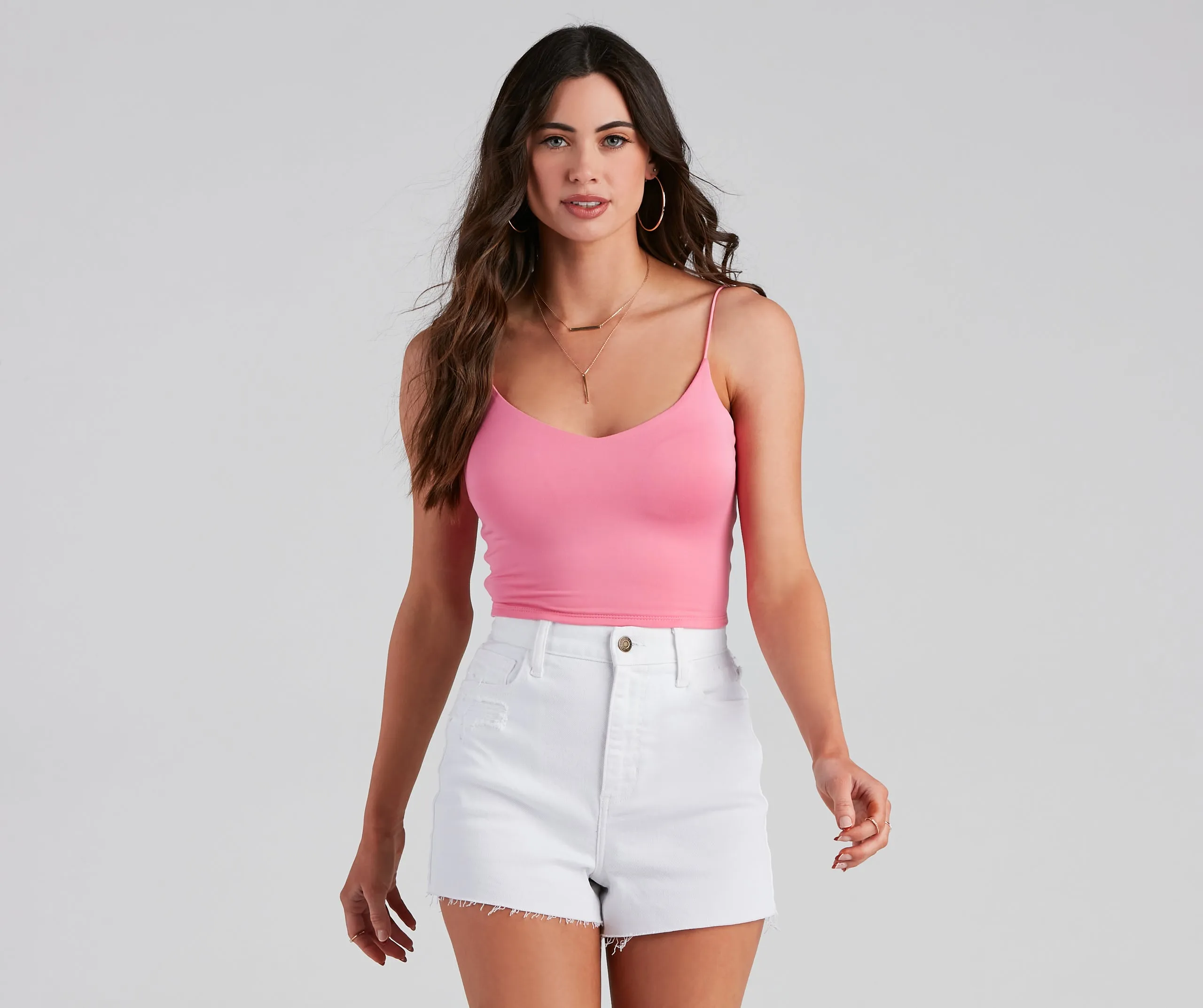 CLEARANCE - Girl Next Door Cropped Tank sold by Windsor