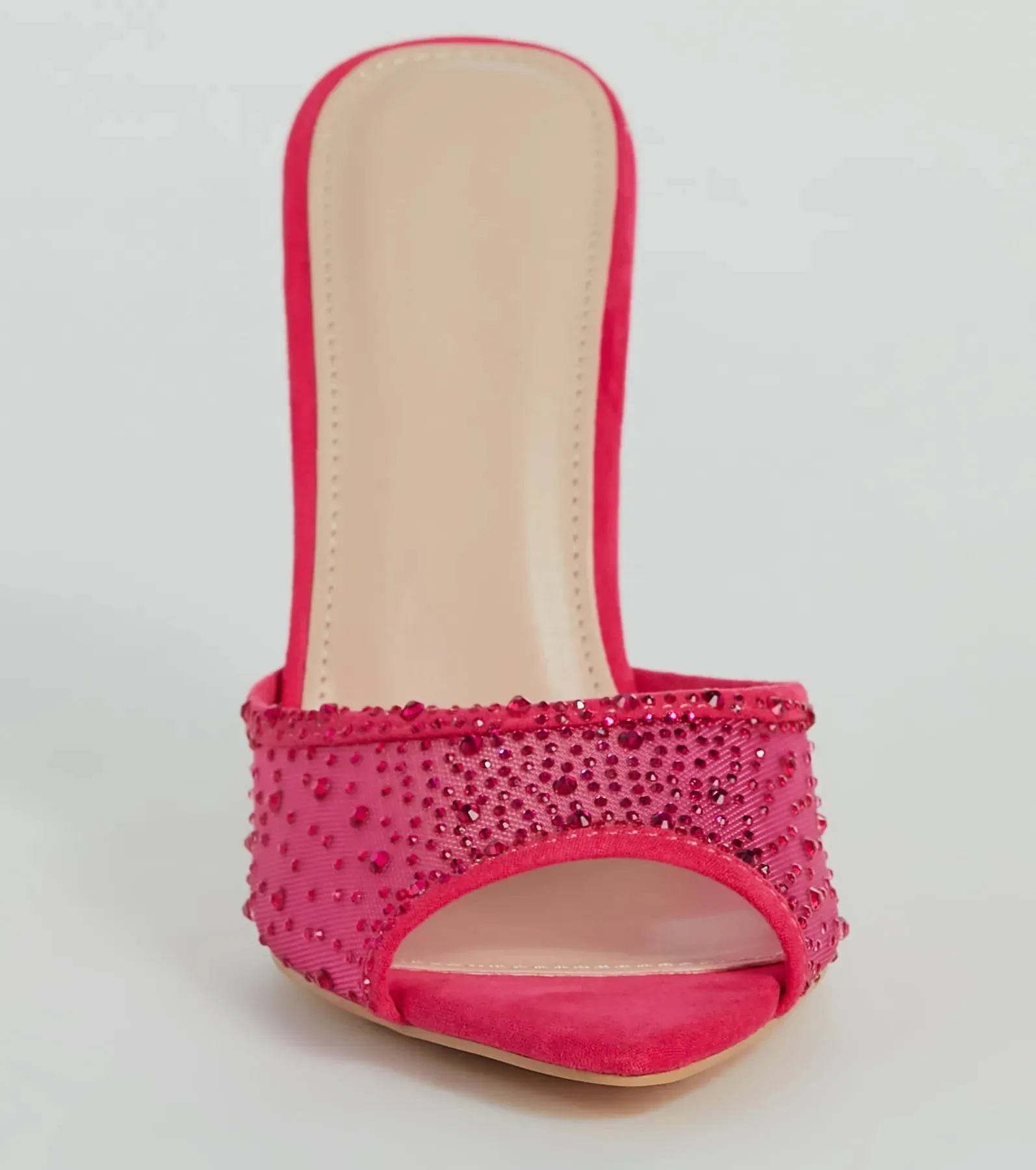Sparkle It Up Rhinestone Mesh Stiletto Mules sold by Windsor product image thumbnail 3