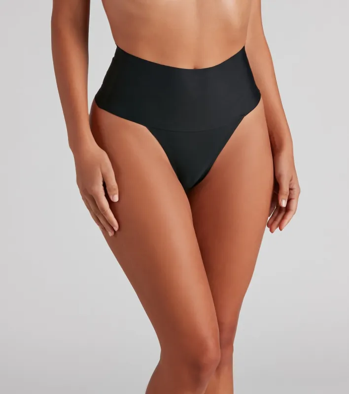 Sleek And Seamless Mid-Rise Shaper Thong sold by Windsor