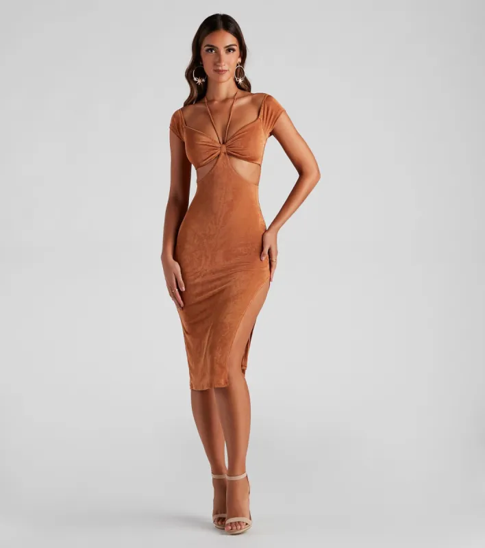 Summer Fridays Halter Midi Dress sold by Windsor