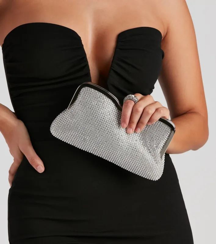 Put A Ring On It Mesh Clutch sold by Windsor