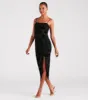 Classy Gal Flocked Floral Velvet Midi Dress sold by Windsor