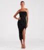 Classy Gal Flocked Floral Velvet Midi Dress sold by Windsor