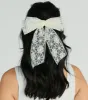 Darling Chic Floral Tulle Hair Bow Clip sold by Windsor