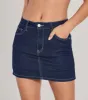 Admirable Aesthetic Mid-Rise Denim Skort sold by Windsor