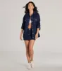 Admirable Aesthetic Mid-Rise Denim Skort sold by Windsor