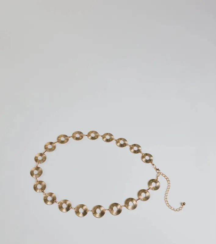 Trendy Textures Disc Chain Belt sold by Windsor