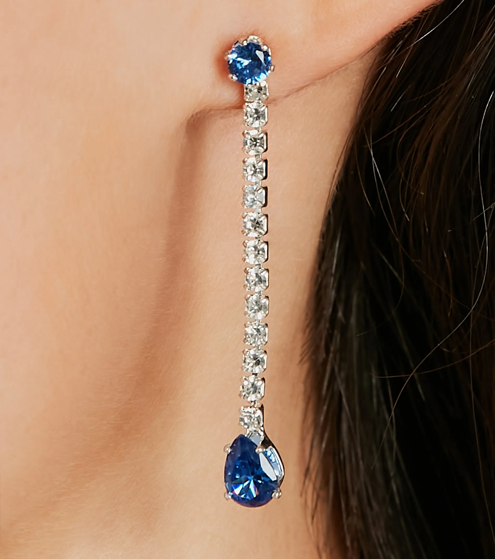 Elegant Glitz Rhinestone Necklace And Earrings Set sold by Windsor product image thumbnail 2