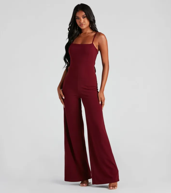 CLEARANCE - Sleek And Stylish Crepe Jumpsuit sold by Windsor