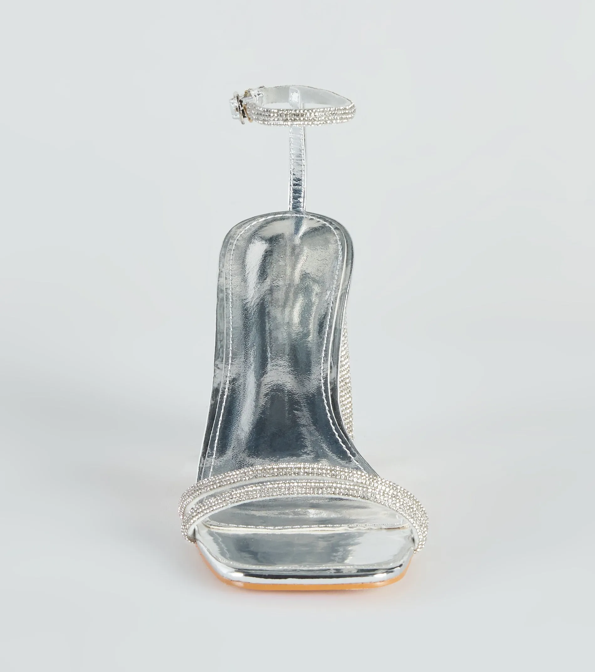 Elevate Your Look Rhinestone Block Heels sold by Windsor product image thumbnail 3