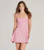 Fanciful Charm Tie-Back A-Line Taffeta Mini Dress sold by Windsor