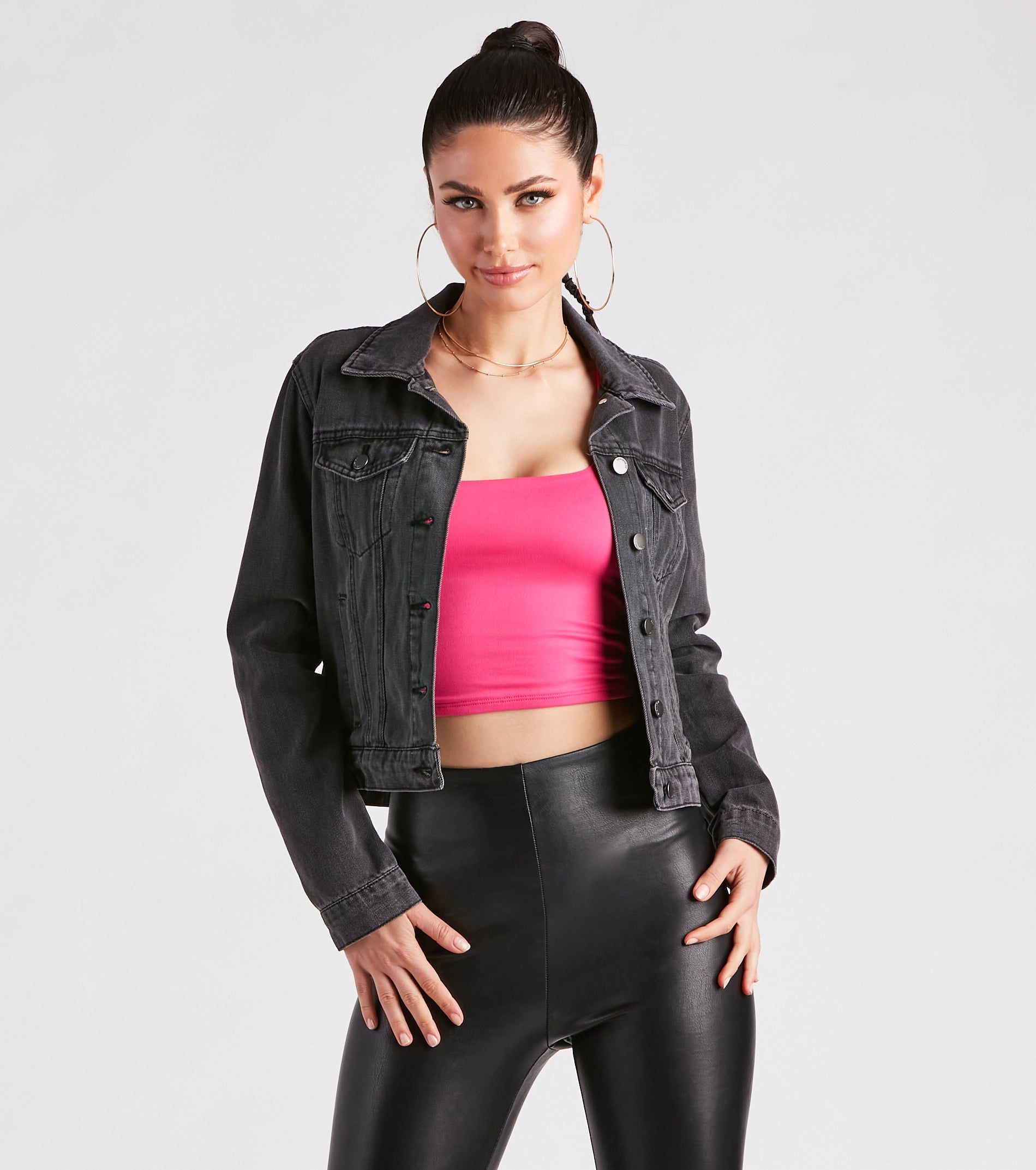 Casual Everyday Slay Denim Trucker Jacket sold by Windsor