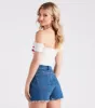 Miss Americana Rib Knit Crop Top sold by Windsor