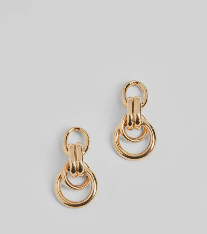 Stylish Crowd Hoop Drop Earrings sold by Windsor
