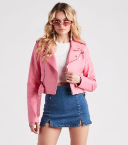 PLACEHOLDER - Biker Chic Crop Jacket sold by Windsor