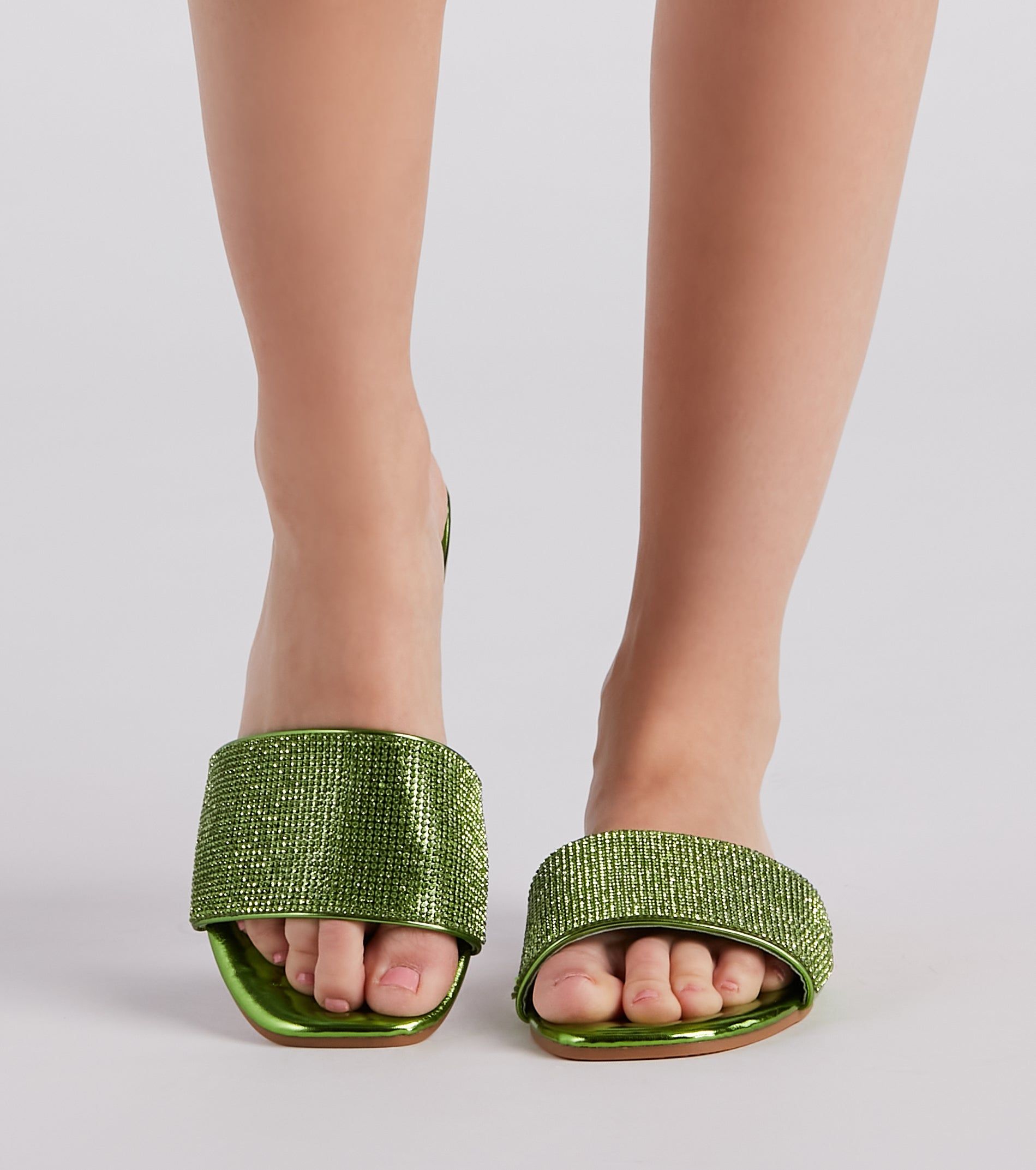 Magic In Metallic Rhinestone Sandals sold by Windsor product image thumbnail 2