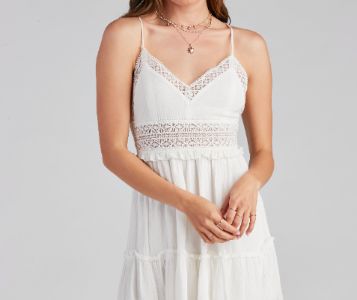 Bohemian Glam Gauze Knit Mini Dress sold by Windsor