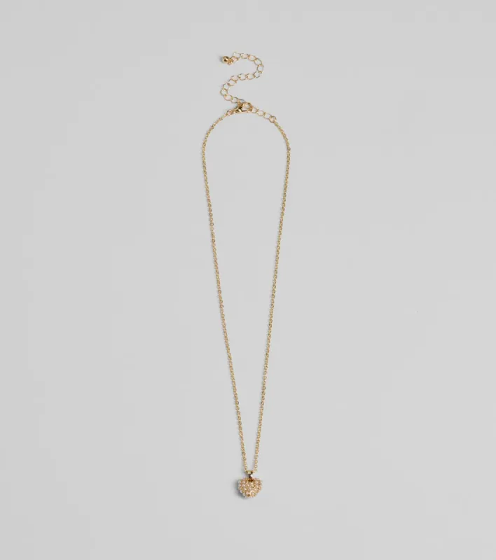 Meet Your Match Faux Pearl Heart Necklace sold by Windsor