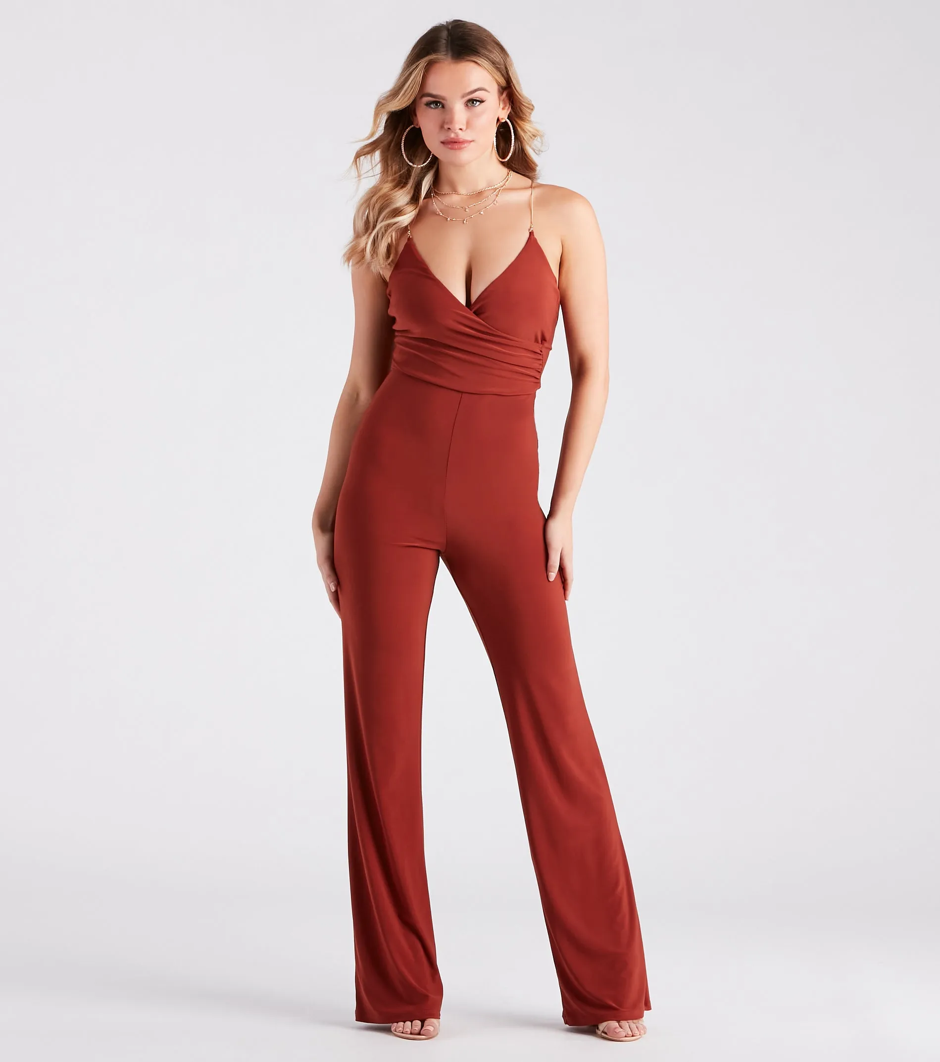 Sultry Night Out Vibes Backless Jumpsuit sold by Windsor product image thumbnail 5