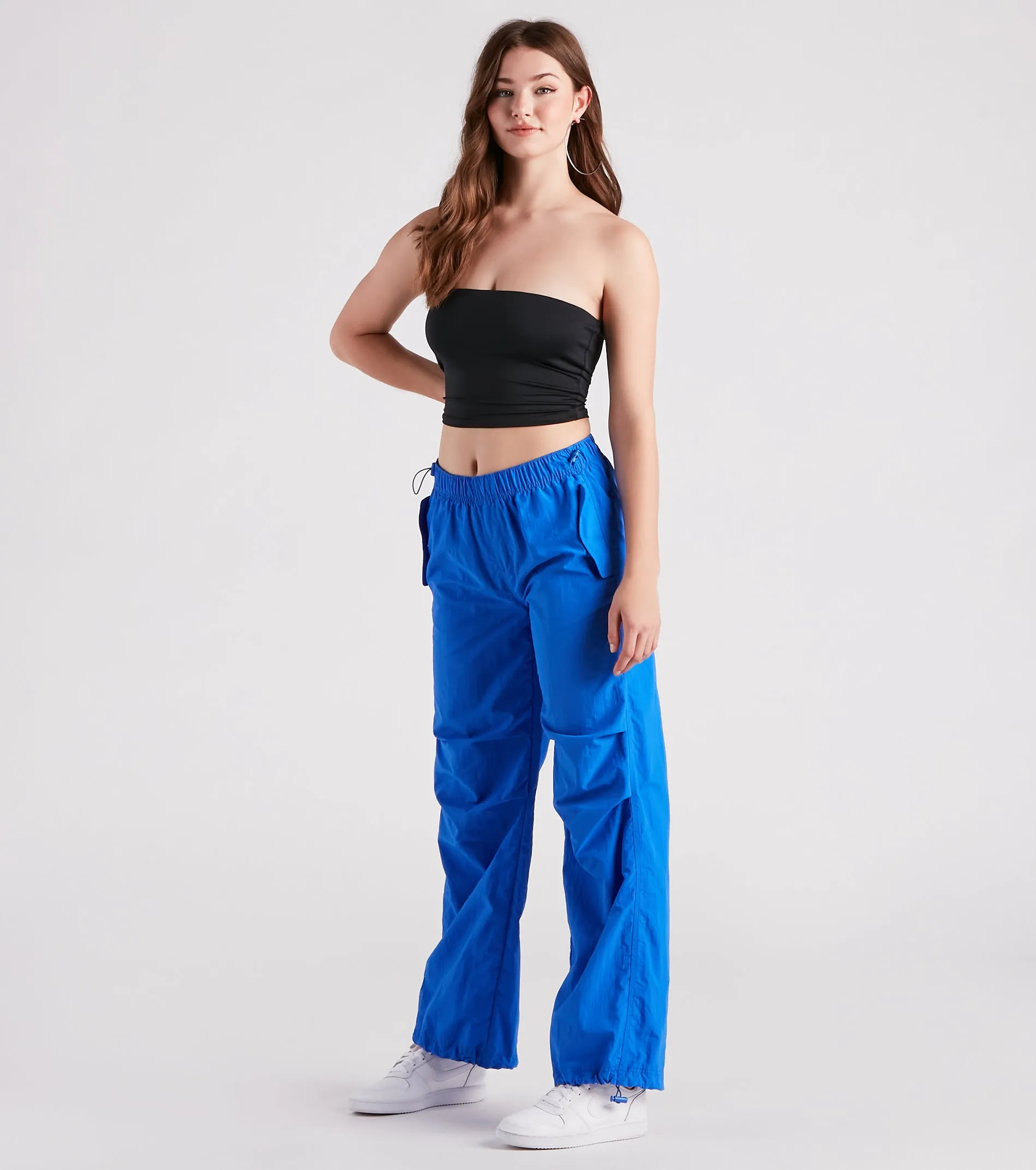 Cool Meter Mid-Rise Parachute Cargo Pants sold by Windsor