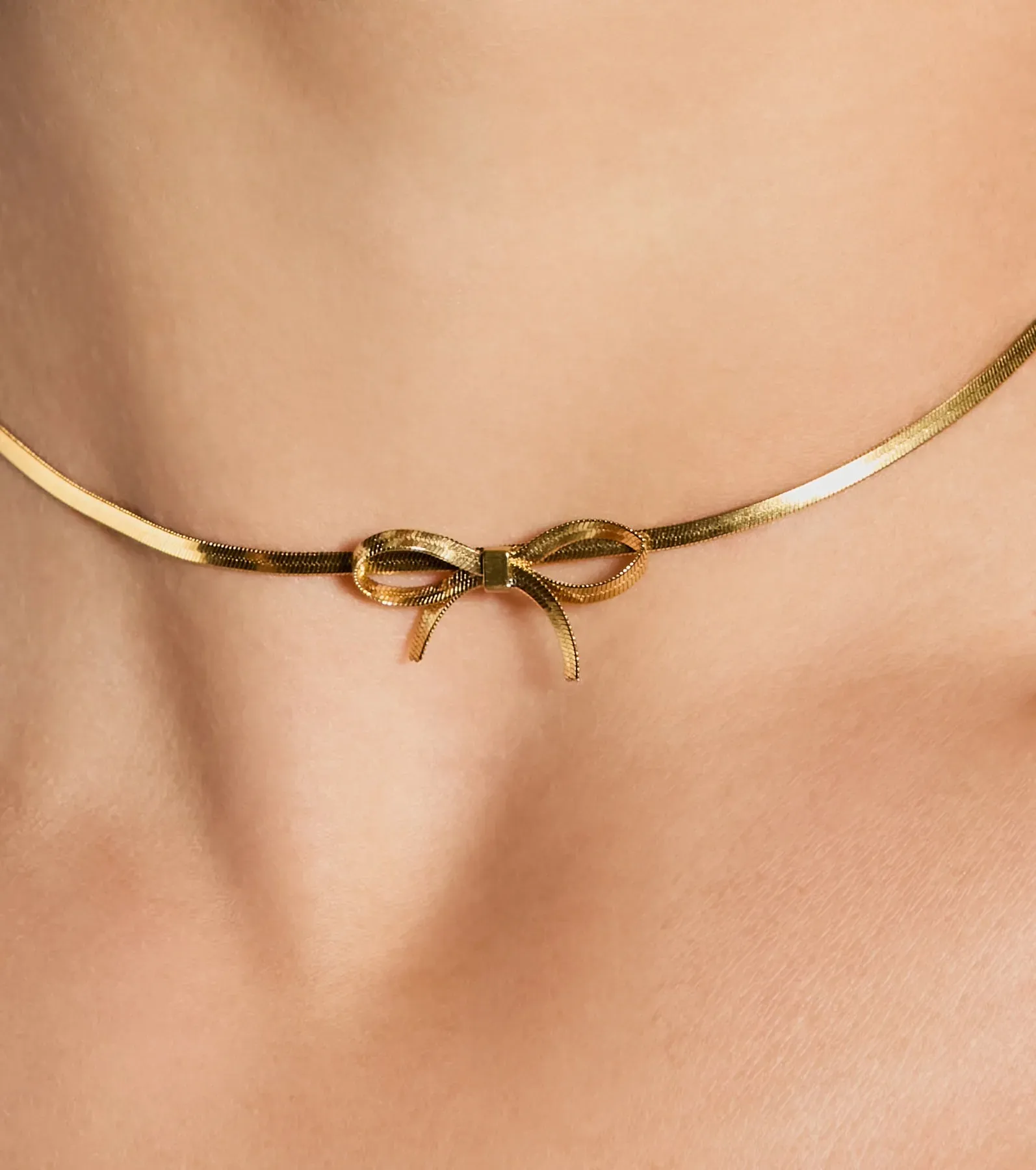 Chic Cutie Bow Charm Choker Necklace sold by Windsor product image thumbnail 2