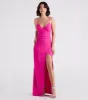 CLEARANCE - Sasha Formal High Slit Wrap Dress sold by Windsor