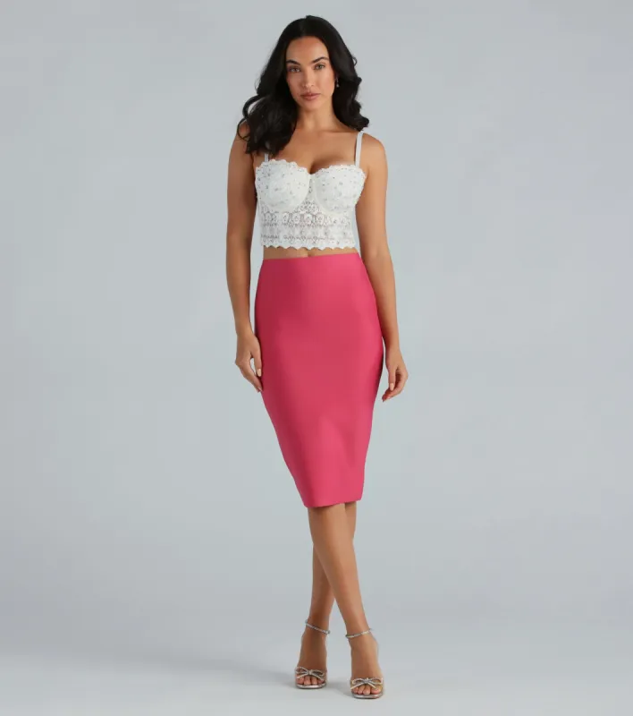 Chic And Sculpted Bandage Pencil Skirt sold by Windsor