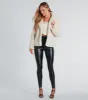 So Fur It Faux Fur Collared Jacket sold by Windsor