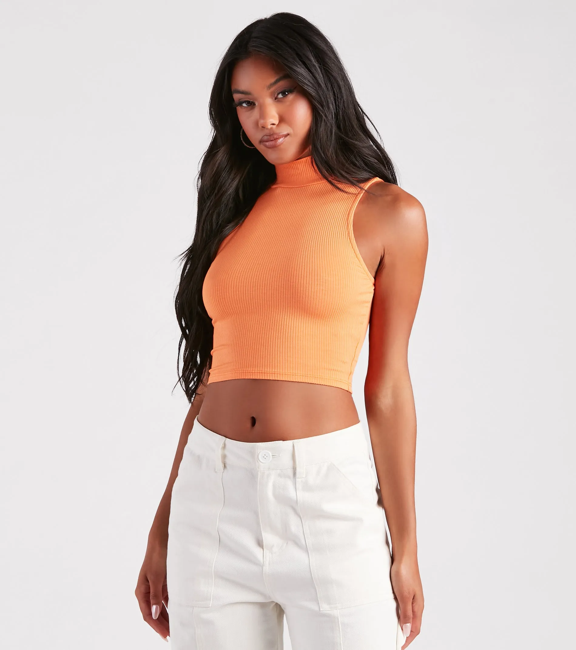 Casual Staple Mock Neck Tank Top sold by Windsor product image thumbnail 5