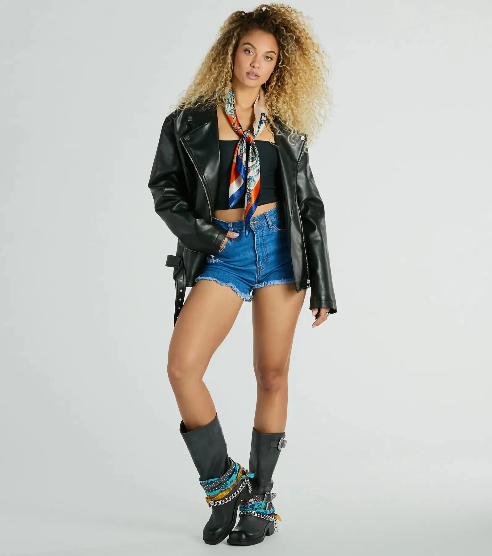 Beauty So Bold Paisley Satin Scarf sold by Windsor product image thumbnail 2