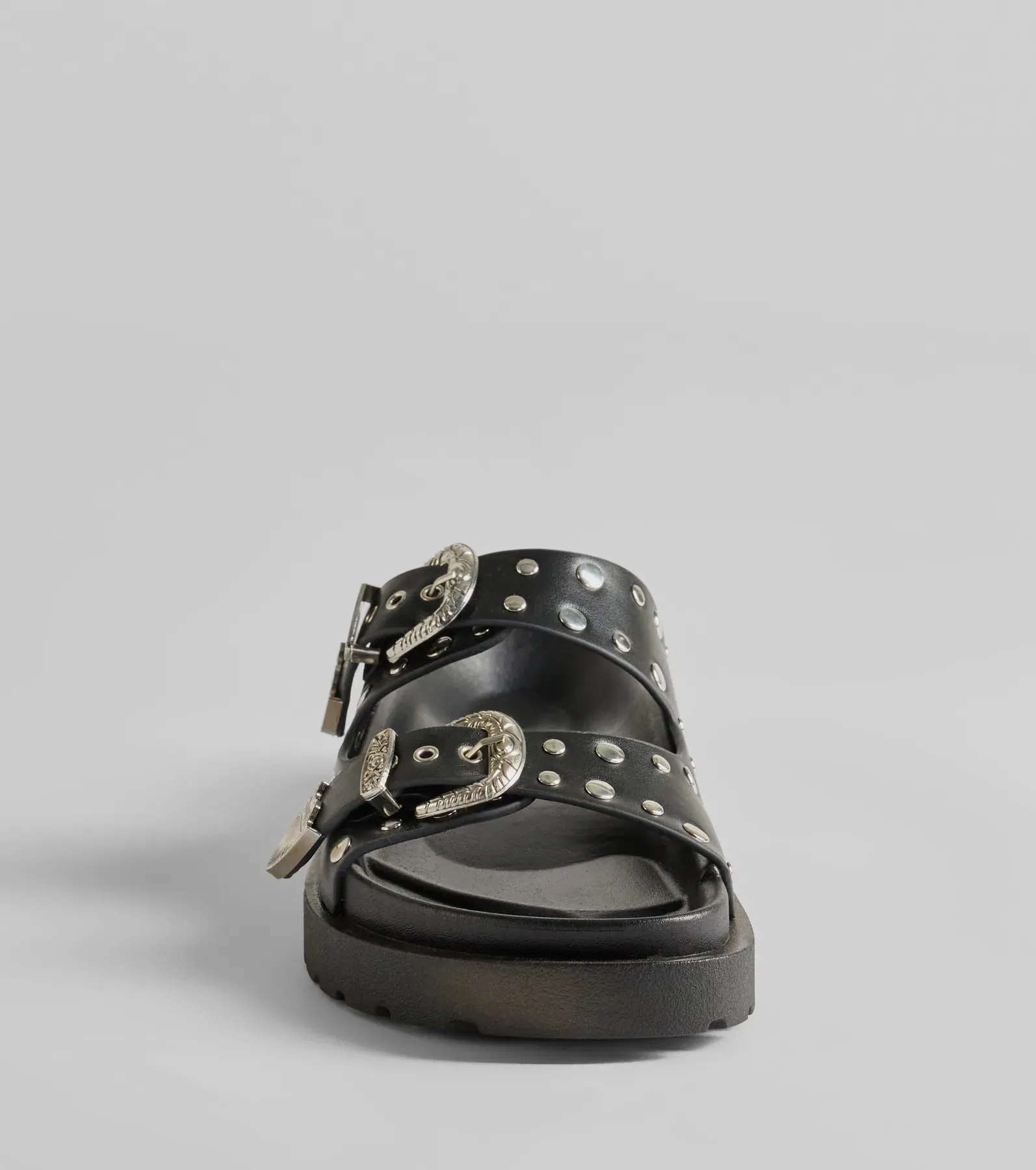 On Trend Western Buckle Faux Leather Slide Sandals sold by Windsor product image thumbnail 3