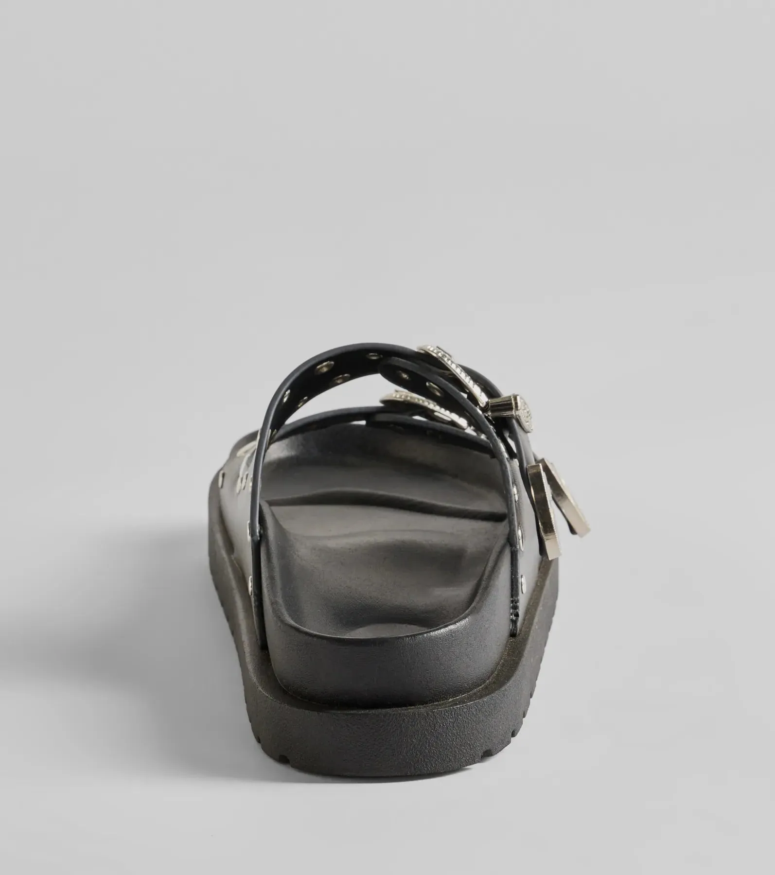 On Trend Western Buckle Faux Leather Slide Sandals sold by Windsor product image thumbnail 4